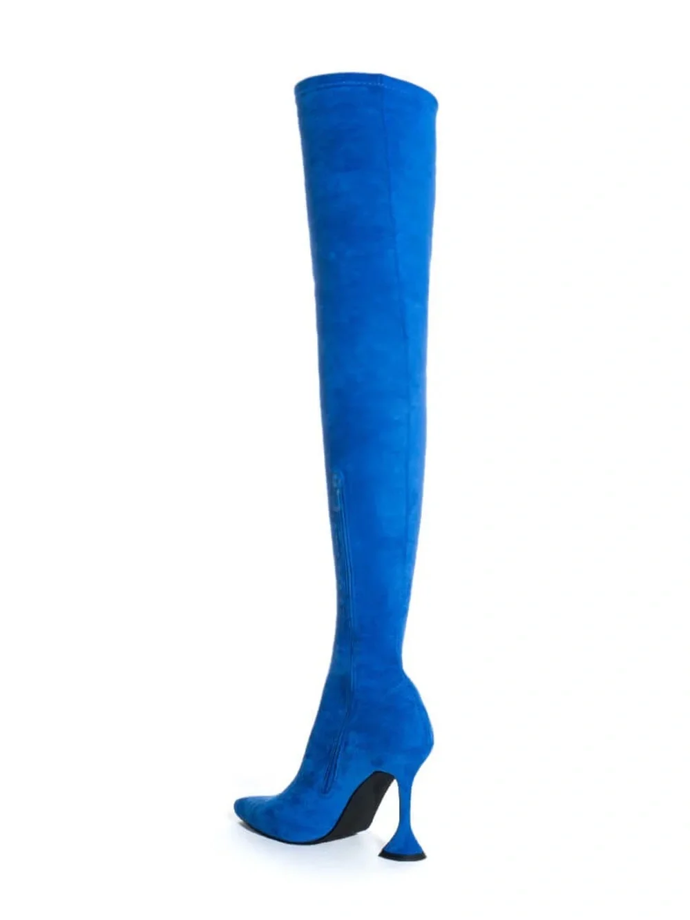 AZALEA WANG ELEVATE THIGH HIGH
STRETCH SUEDE BOOT IN BLUE - Picture 4 of 8
